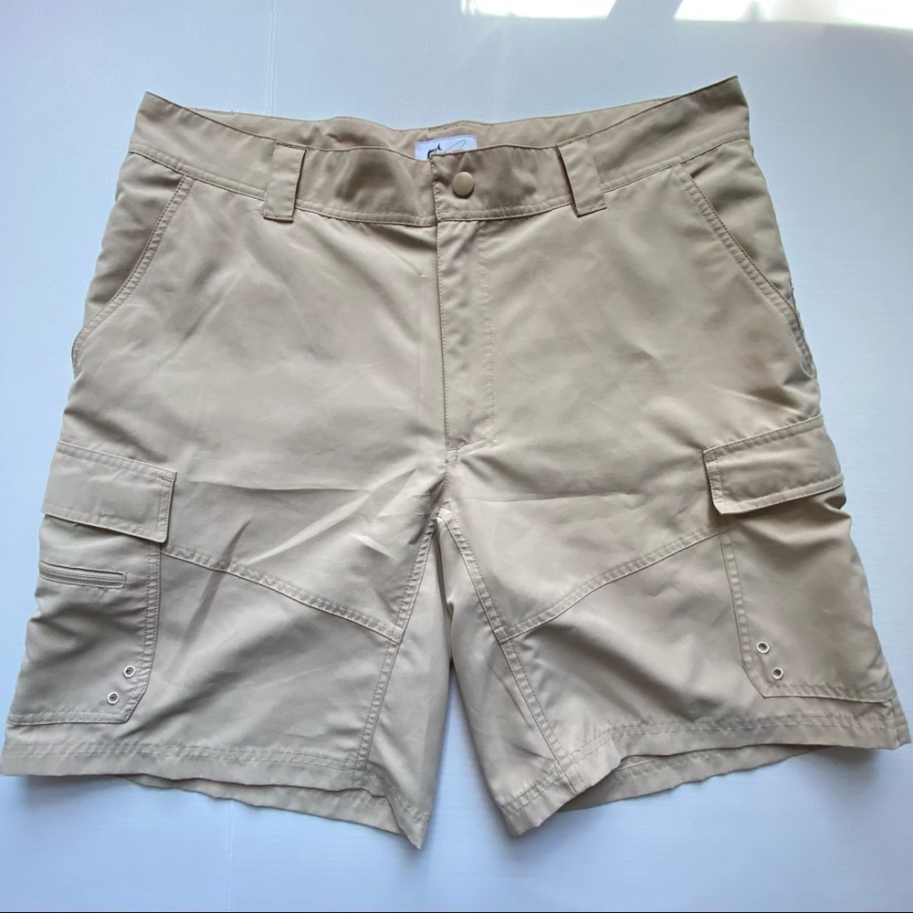 World Wide Sportsman Cargo Hiking Fishing Outdoor Trail Shorts Tan Men’s Size 38